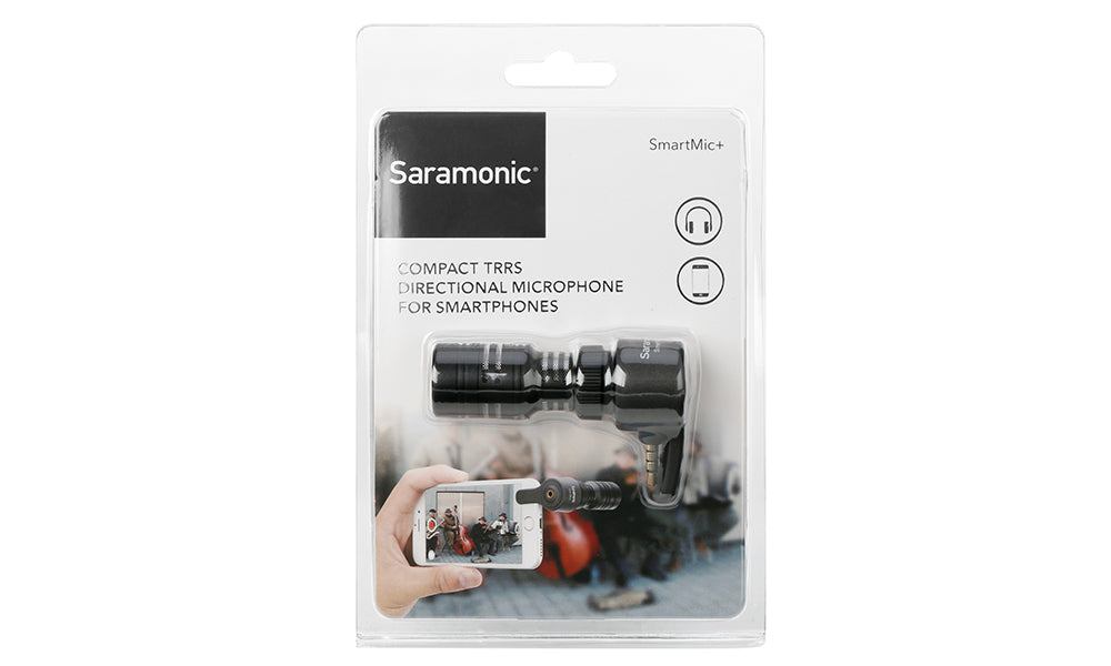 Saramonic SmartMic+ Directional Microphone for smartphone,tablets with 3,5mm TRRS headphone connector