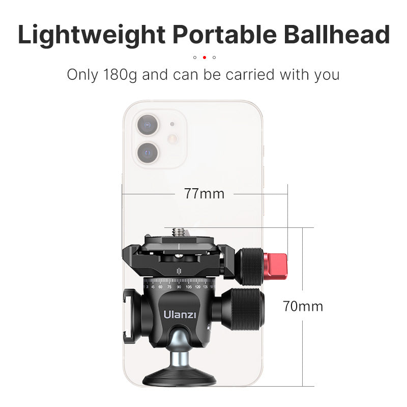 Ulanzi MT-28+U-120 Carbon Fiber Tripod Panoramic Ballhead kit