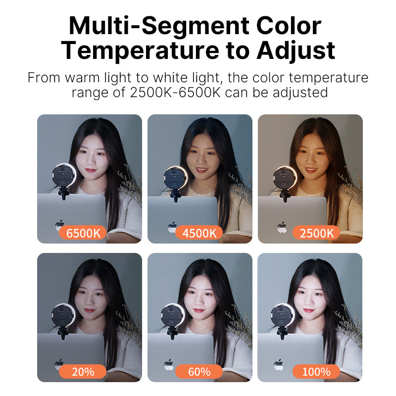 VIJIM Cl01 2500k-6500k Led Video Light with Dedicated Screen Clip