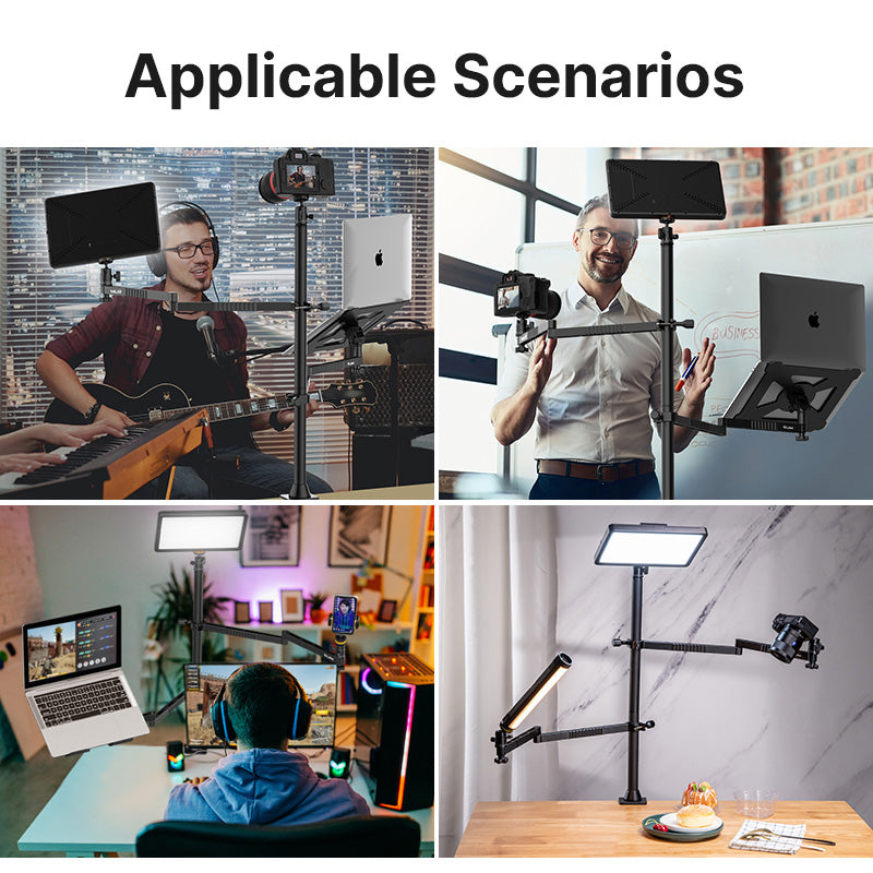 VIJIM LS22 Multifunction Desktop Setup Stand Laptop Tray Light Stand