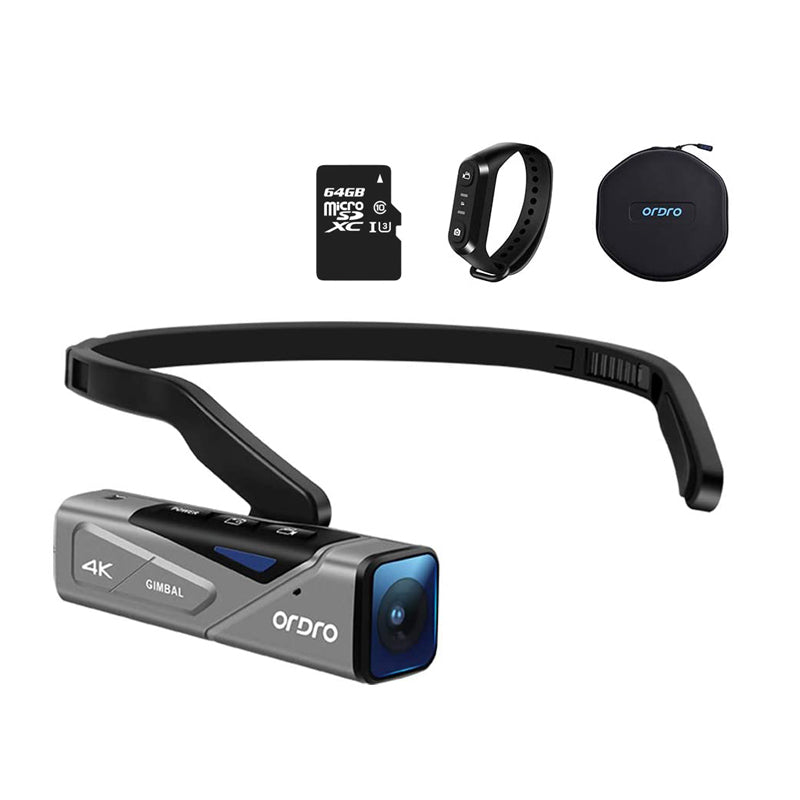 Ordro EP7 FPV 4K 60fps Blogger YouTube Head-mounted Wearable Camera
