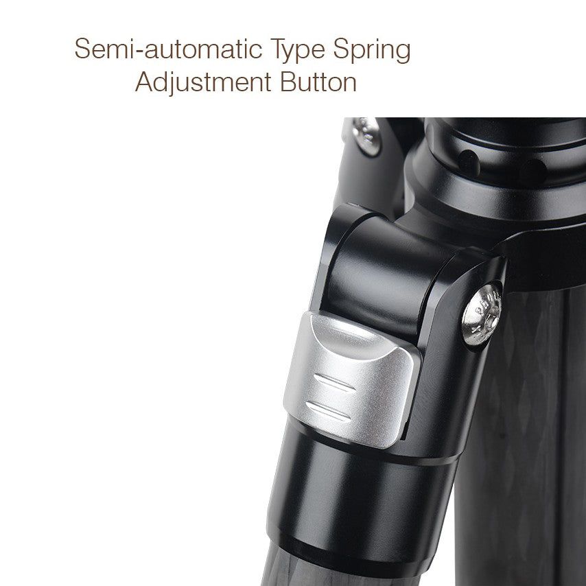 XILETU L334C+J2 Heavy Duty Professional Carbon Fiber Camera Tripod