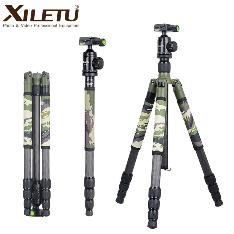 XILETU T284C+FB1 Carbon Fiber Professional photography CameraTripod