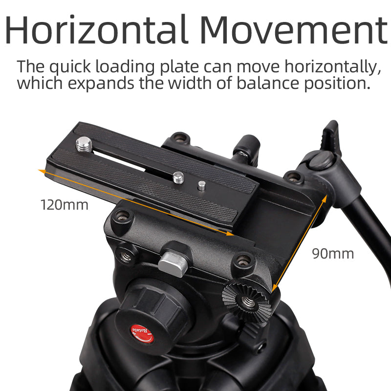 XILETU XV193A 1.6M Professional Video Tripod