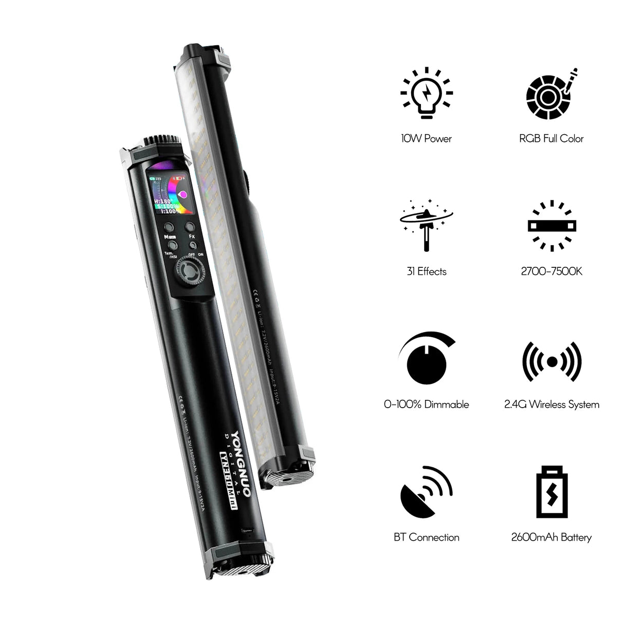 YONGNUO YN360Mini Handhold RGB LED Video Light Wand