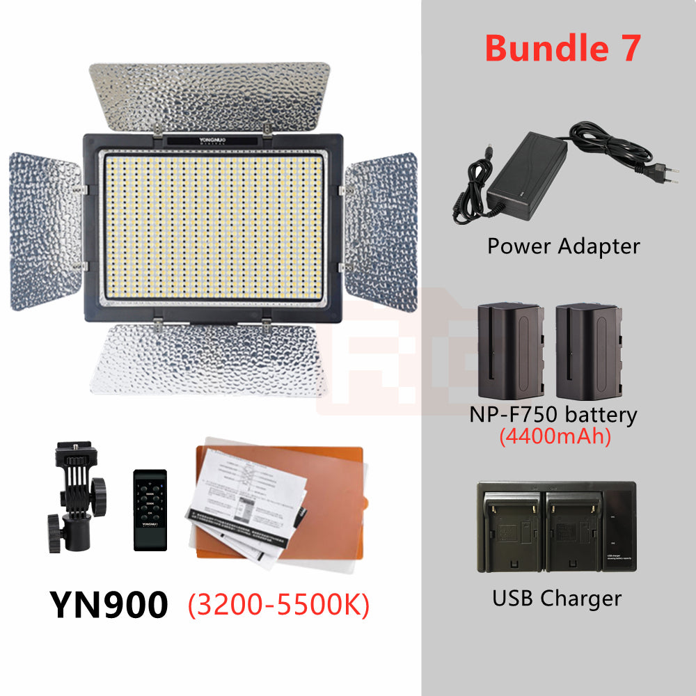 YONGNUO YN900 LED Video Light 3200-5500K Bi-color Lighting