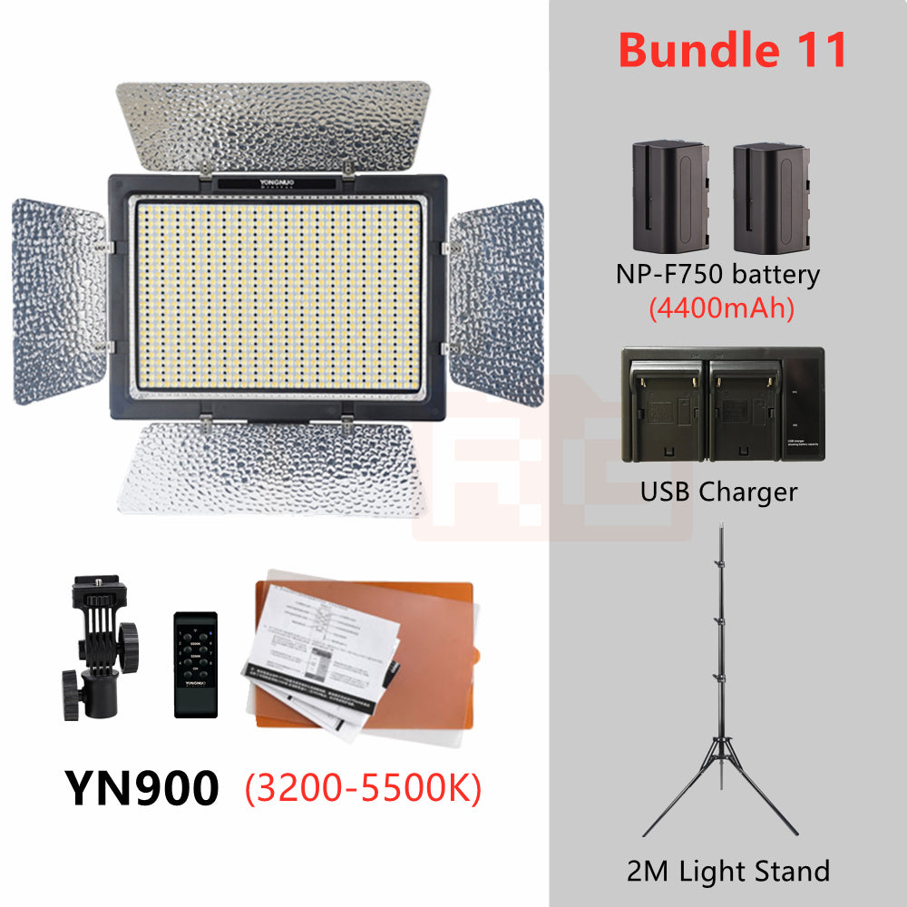 YONGNUO YN900 LED Video Light 3200-5500K Bi-color Lighting