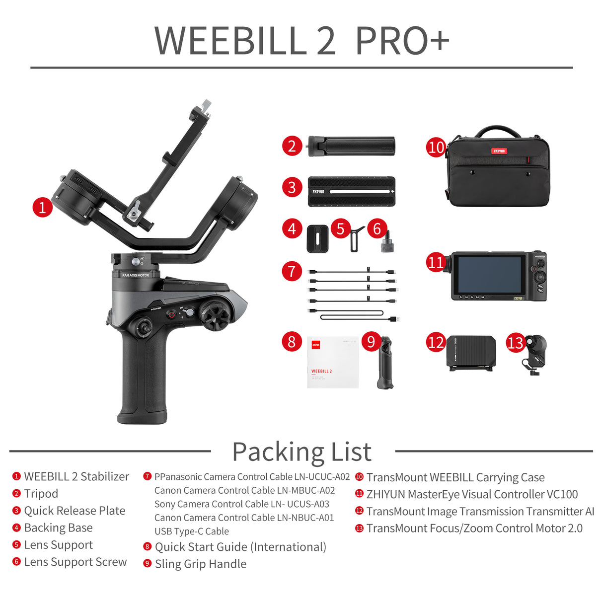 ZHIYUN WEEBILL 2 Kamera-Gimbal-Handstabilisator