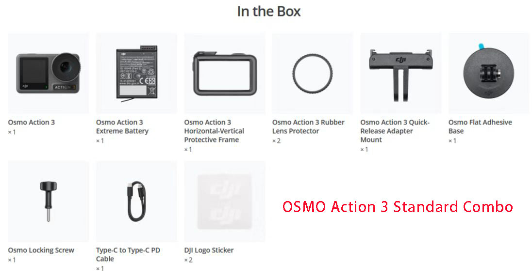 DJI Osmo Action 3 4K/120fps Dual Touchscreens Camera