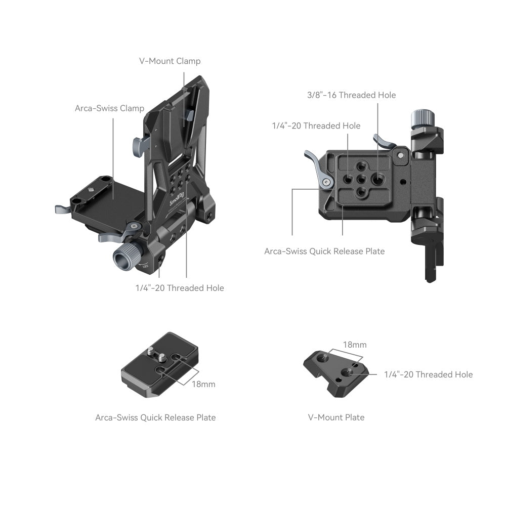 SmallRig Compact V-Mount Battery Mounting System 4063 4064  for Sony Canon Panasonic