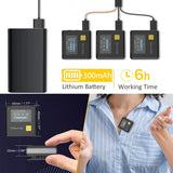7RYMS iRAY DW20 PRO 2.4G  Global Free frequency Dual Wireless Lapel Microphone