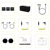 7RYMS iRay DW30 2.4G Dual-channel on-board Recording Wireless Microphone