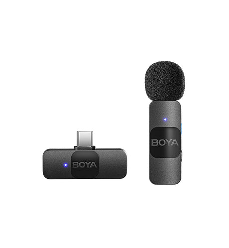 BOYA BY-V1/V10 Professional Wireless Lavalier Mini Microphone for iPhone iPad Android
