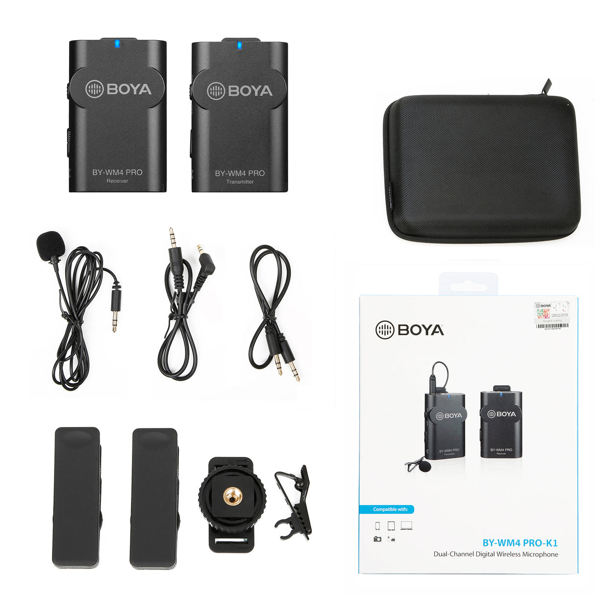 BOYA BY-WM4 PRO Wireless Lavalier Lapel Microphone