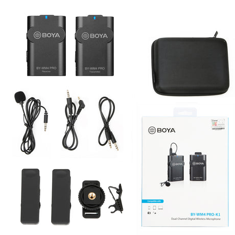 BOYA BY-WM4 PRO Wireless Lavalier Lapel Microphone