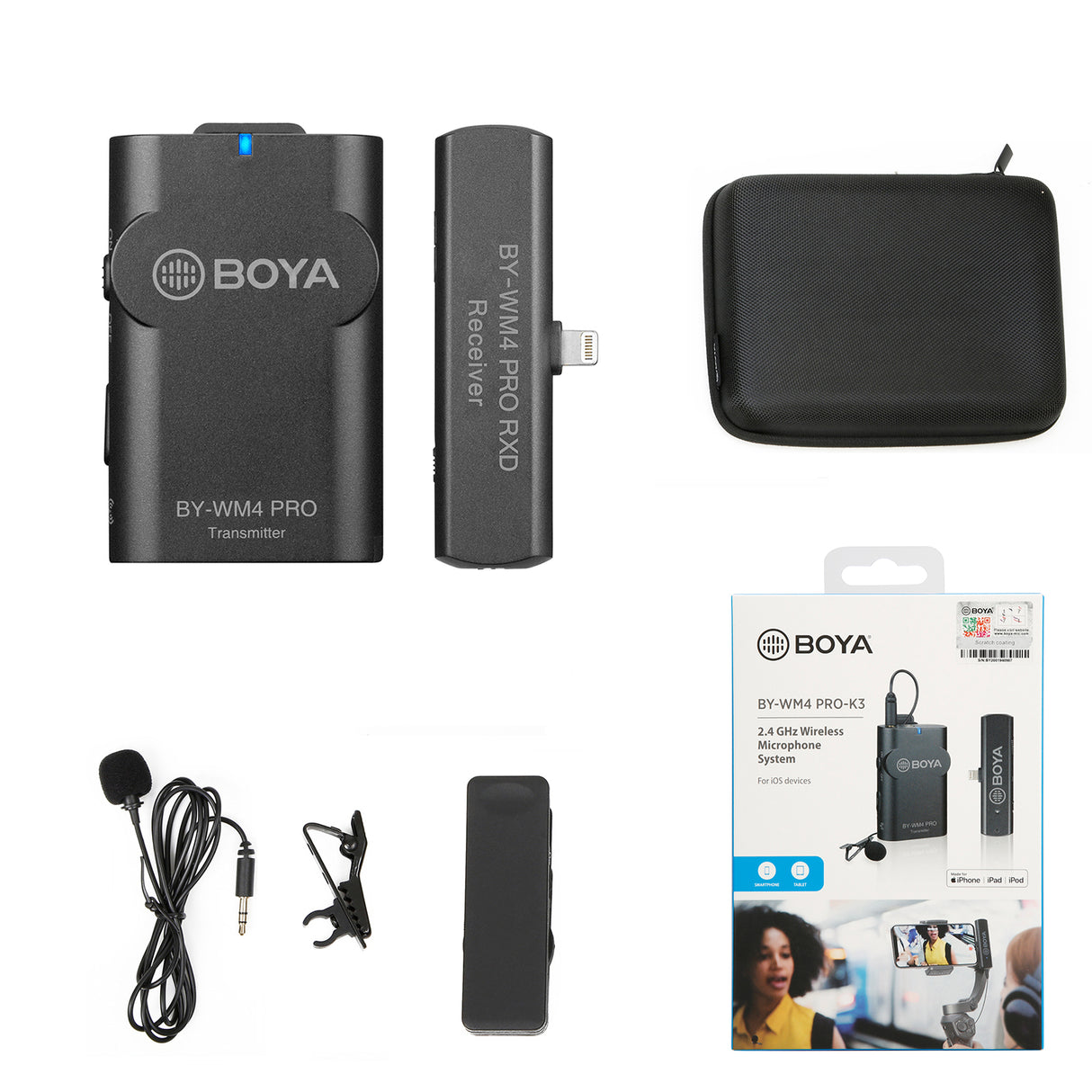BOYA BY-WM4 PRO Wireless Lavalier Lapel Microphone