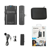 BOYA BY-WM4 PRO Wireless Lavalier Lapel Microphone