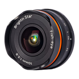 Brightin Star 10mm F5.6 Fisheye Wide Angle Prime Manual Focus Camera Lens