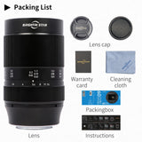 Brightin Star 60mm F2.8 2X Macro Manual Mirrorless Camera Lens