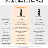 DJI Osmo Pocket 3 Axis Handheld Camera Video Gimbal Stabilizer camera