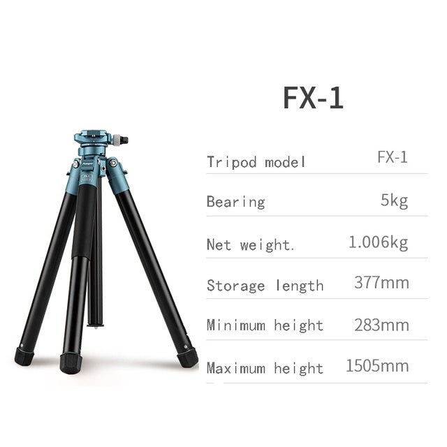 Fotopro FX-1 Aluminum Travel Tripod with Arca-Type Ball Head