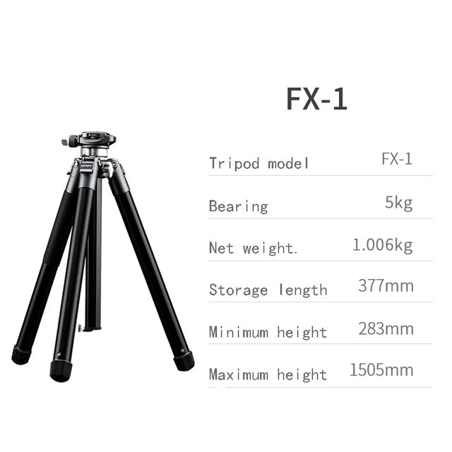 Fotopro FX-1 Aluminum Travel Tripod with Arca-Type Ball Head