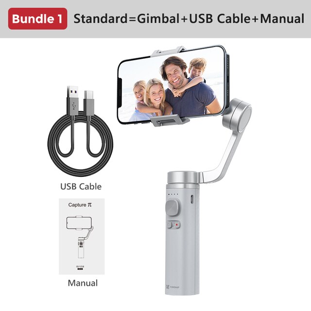 Funsnap Capture π Foldable Handheld Gimbal Stabilizerfor Mobile Phone