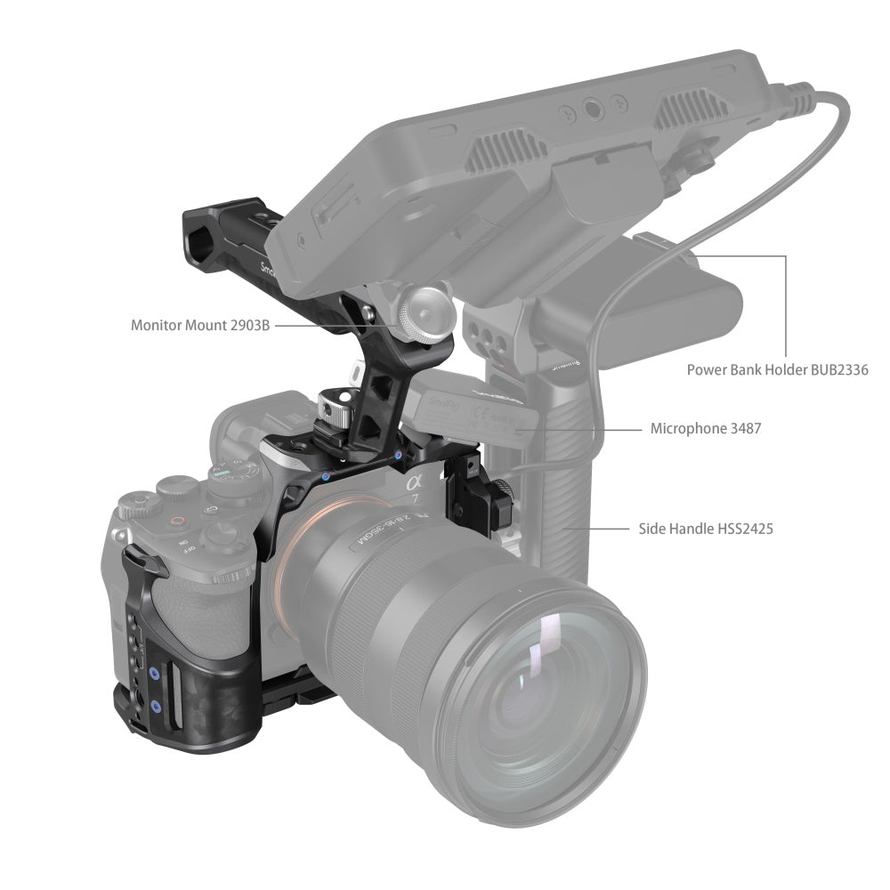 SmallRig Basic Cage Kit for Sony Alpha 7R V  Alpha 7 IV  Alpha 7S III 3708