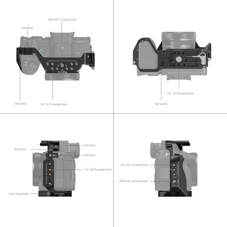 SmallRig Full Camera Cage for Sony Alpha 7R V/Alpha 7 IV/Alpha 7 S III/Alpha 1/Alpha 7R IV 3667