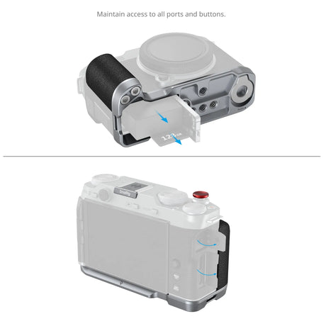 SmallRig L-Shape Mount Plate with Silicone Handle for FUJIFILM X-M5