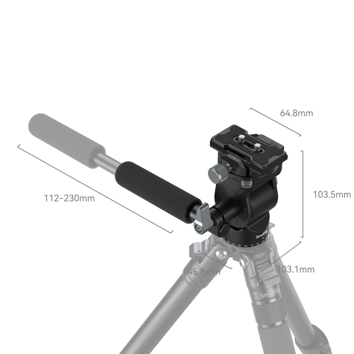 SmallRig Lightweight Video Head for Vertical Shooting 4104