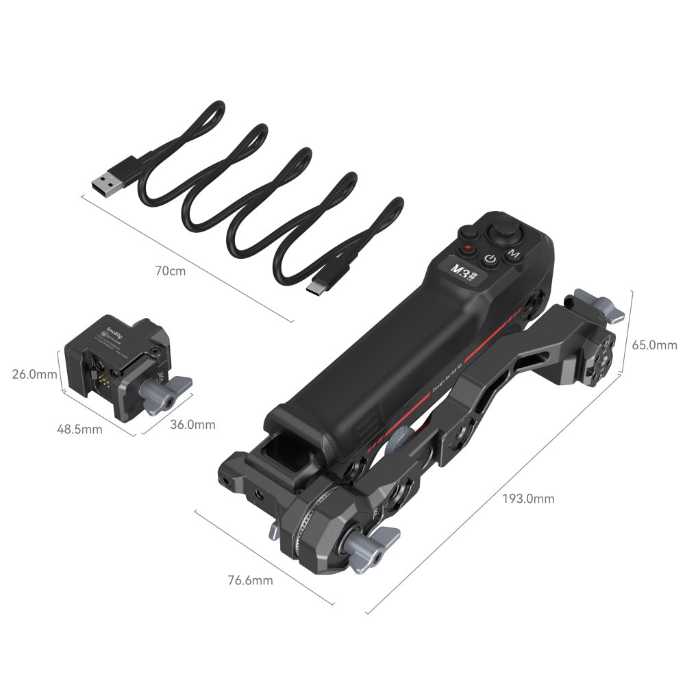SmallRig Wireless Control Sling Handgrip for DJI RS2 DJI RS 3 Pro  3919