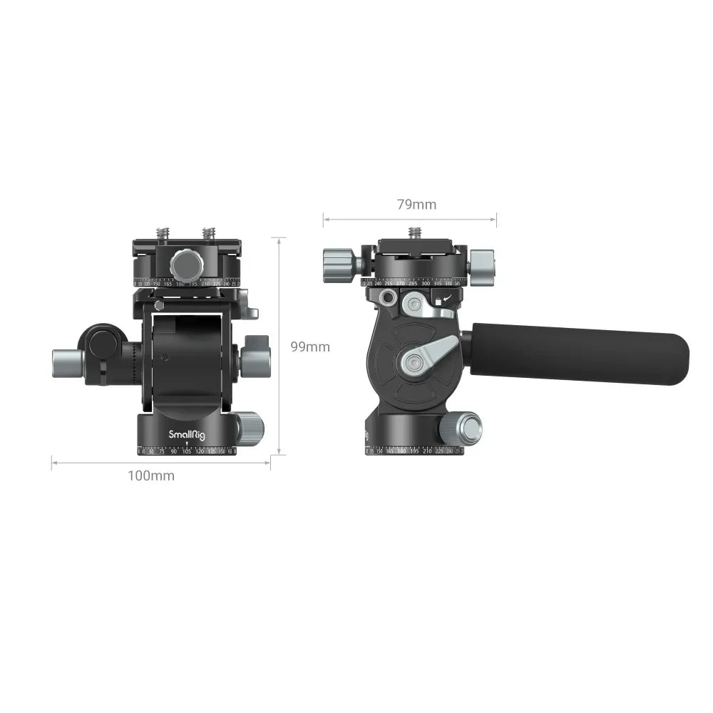 Smallrig Lightweight Fluid Video Tripod Head Refurbished