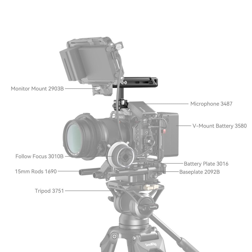 SmallRig Snap-on Quick Lock NATO Side Handle 4017 Top Handle 4175