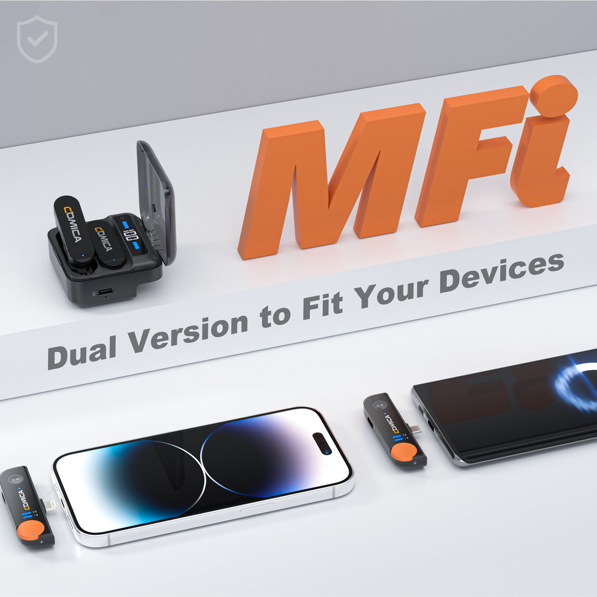 COMICA Vimo S  2.4G Dual-channel Mini Wireless Microphone