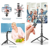Funsnap L16 1530mm Wireless Selfie Stick Tripod Stand Foldable Monopod