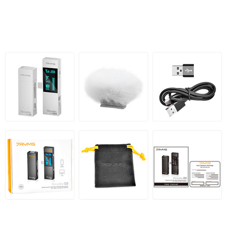 7RYMS Rimomic Lite LN UC Mini Wireless Smartphone Microphone for iPhone