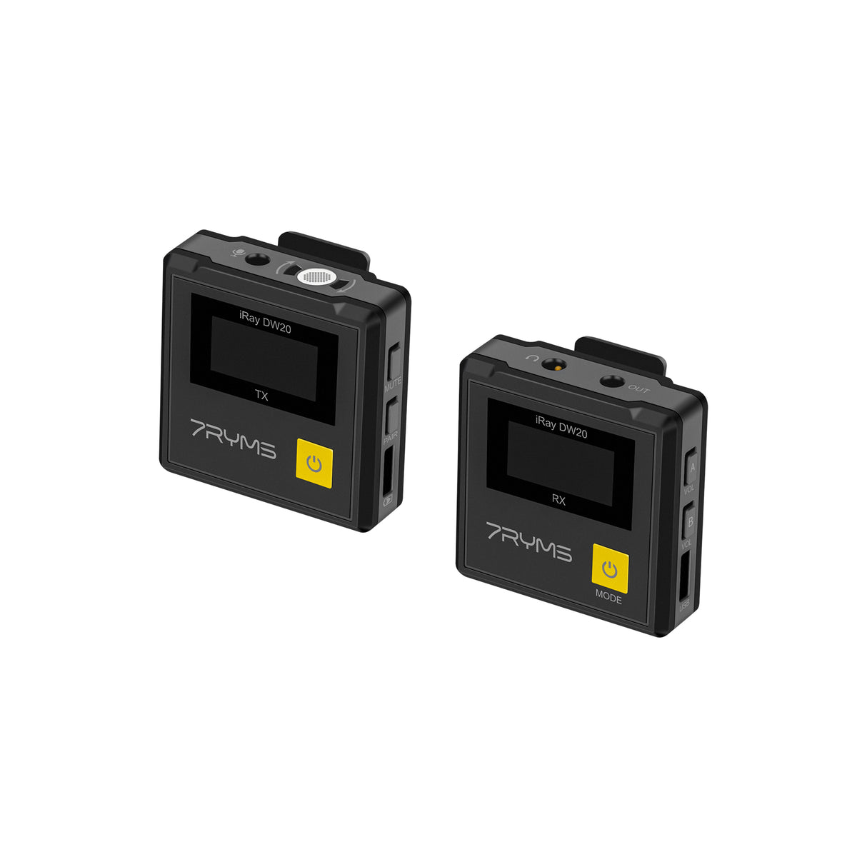 7RYMS iRAY DW20 Wireless Lavalier Microphone For YouTube Live Streaming tiktok