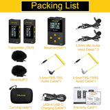 7RYMS iRay UW10 UHF Dual Wireless Lavalier Microphone For Vlogging YouTube Streaming