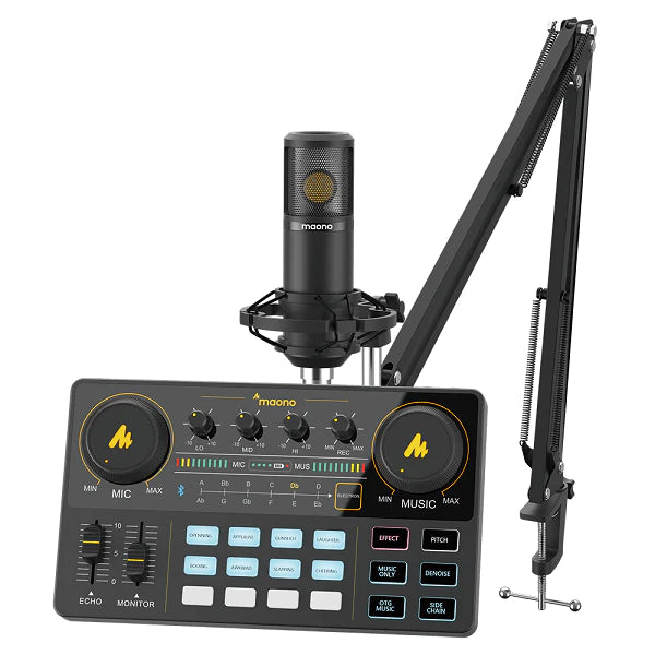 MAONO CASTER LITE AM200 Audio Interface Microphone Mixer Sound Card