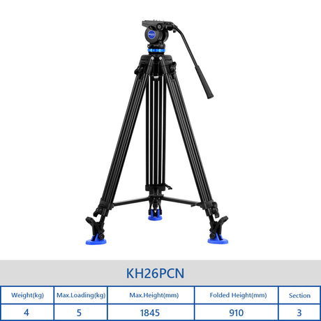 BENRO KH25PCN KH26PCN Tripod Professional Aluminum Video Camera Tripod