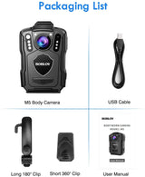 BOBLOV M5 1440P Police Recorder 4200MAH Battery Body Camera
