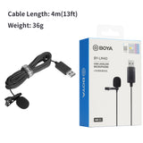 BOYA BY-LM40 USB Lavalier Microphone For Vlogging