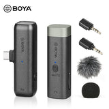 BOYA BY-WM3D/U Wireless Lavalier Microphone System for iPhone iPad iPod
