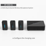 BOYA BY-XM6-K1 K2 Mini Dual-Channel 2.4GHz Wireless Microphone
