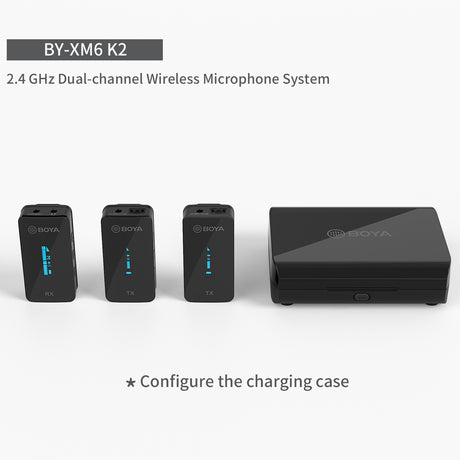 BOYA BY-XM6-K1 K2 Mini Dual-Channel 2.4GHz Wireless Microphone