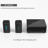 BOYA BY-XM6-K1 K2 Mini Dual-Channel 2.4GHz Wireless Microphone