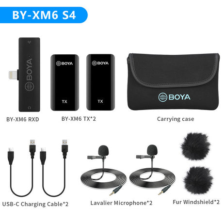BOYA BY-XM6 S Professional Condenser Wireless Lavalier Microphone