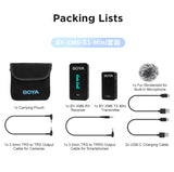 BOYA BY-XM6 S1 S2 Mini Professional Lavalier Lapel Wireless Microphone