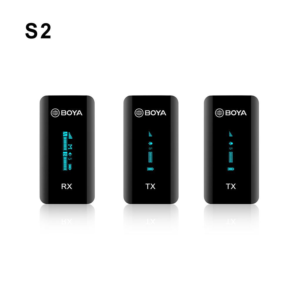 BOYA BY-XM6 S1 S2 Professional Wireless Lavalier Microphone